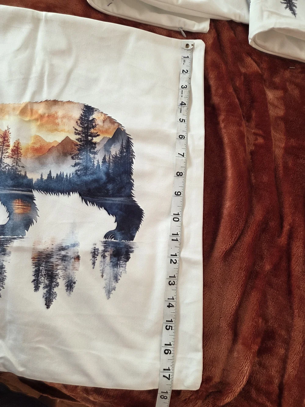 Nature Animal Double-Exposure Pillow Covers Set - Wolf, Bear, Moose, Deer